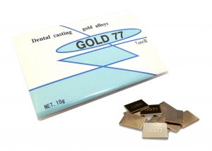 歯科用金属　白金加金合金　ゴールド77